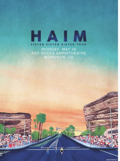 Poster for HAIM: Red Rocks Amphitheatre