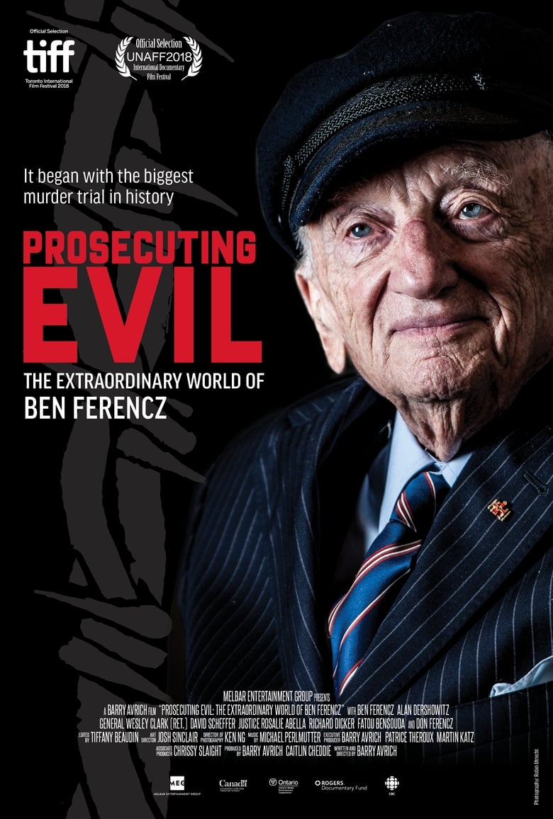Theatrical poster for Prosecuting Evil: The Extraordinary World of Ben Ferencz