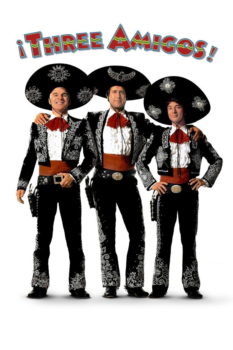 Theatrical poster for Three Amigos!