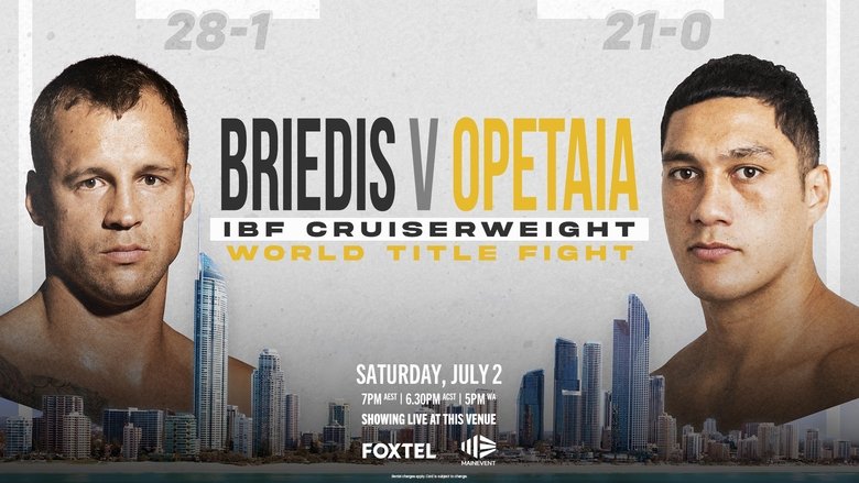 Backdrop image for movie Mairis Briedis vs. Jai Opetaia