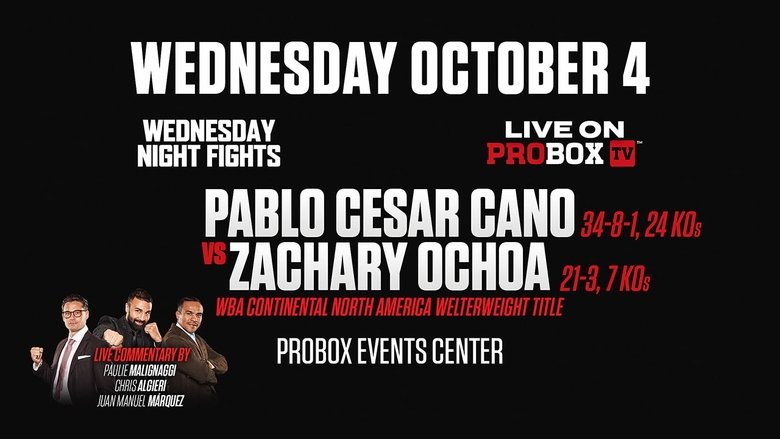 Backdrop image for movie Pablo Cesar Cano vs. Zachary Ochoa