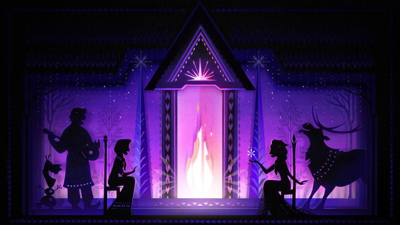 Backdrop image for movie Arendelle Castle Yule Log: Cut Paper Edition
