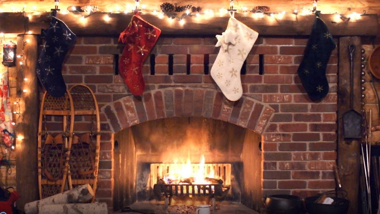 Backdrop image for movie Christmas Yule Log Fireplace