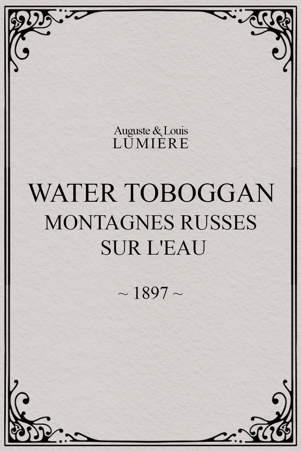 Water toboggan (Montagnes russes sur l'eau) poster