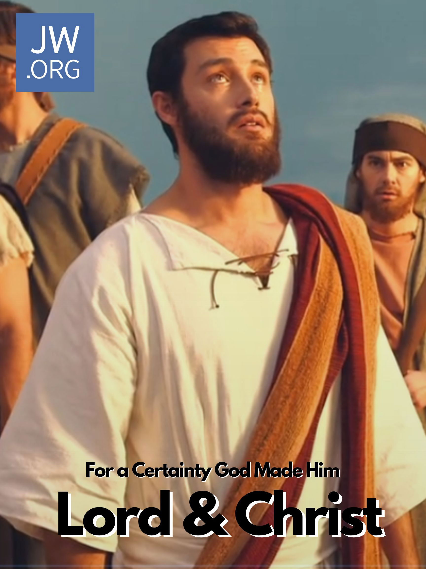 'For a Certainty God Made Him Lord and Christ' poster