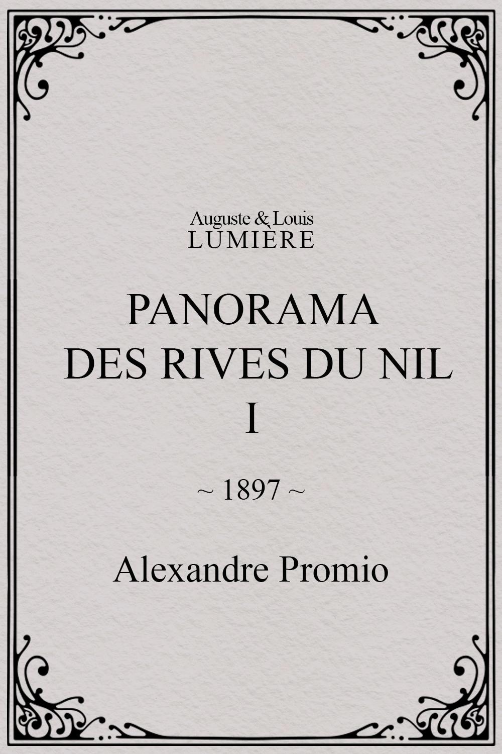 Panorama des rives du Nil, [I] poster