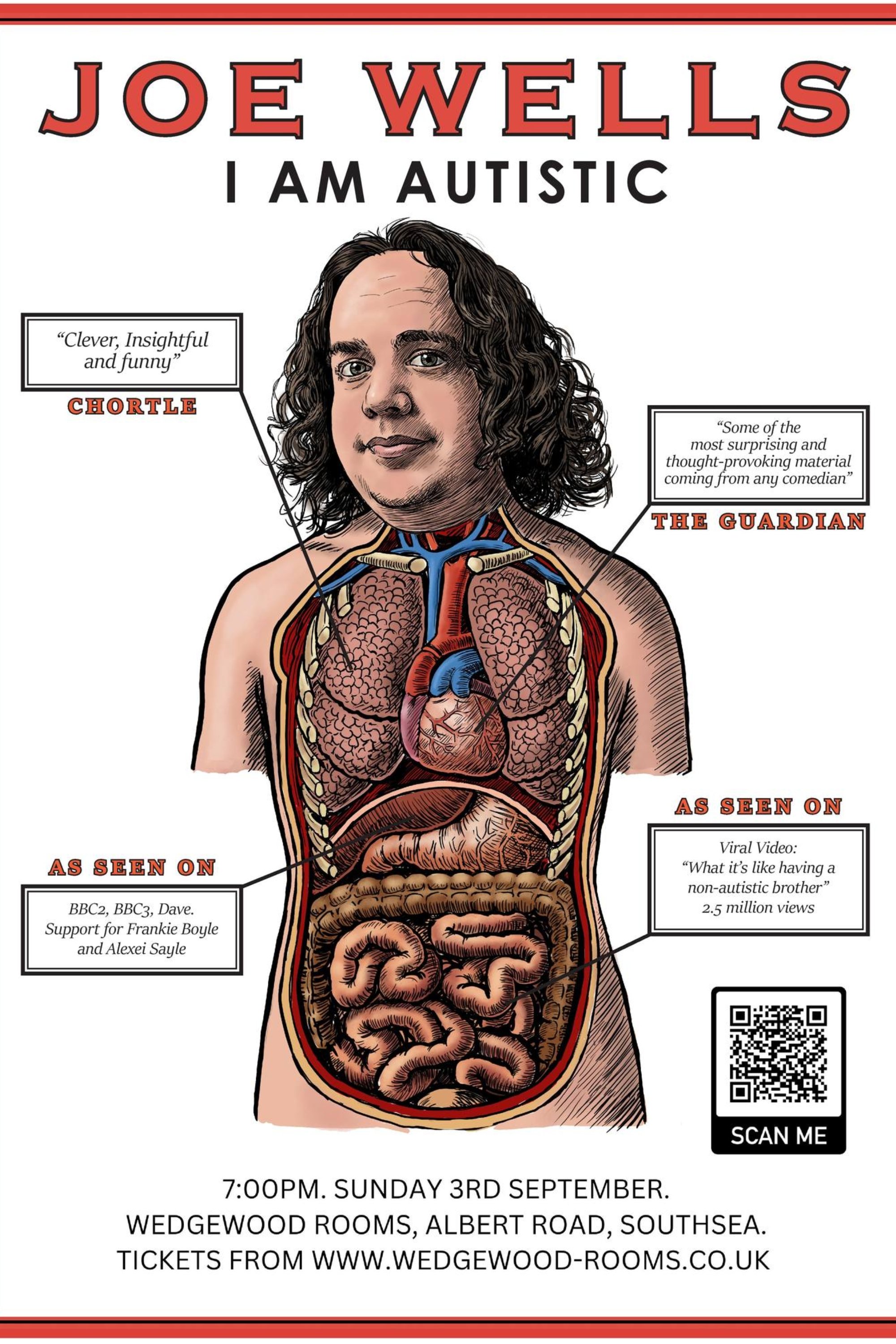 Joe Wells: I am Autistic poster