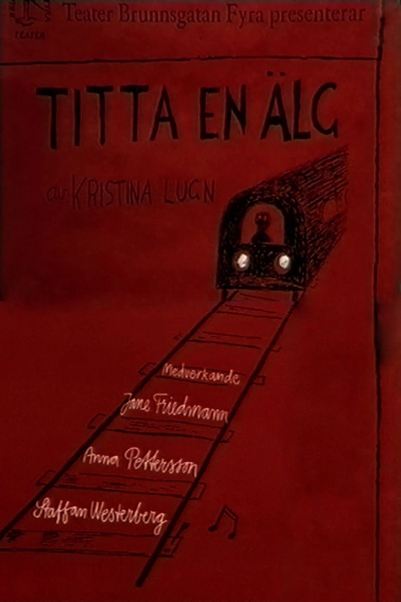 Titta en älg poster
