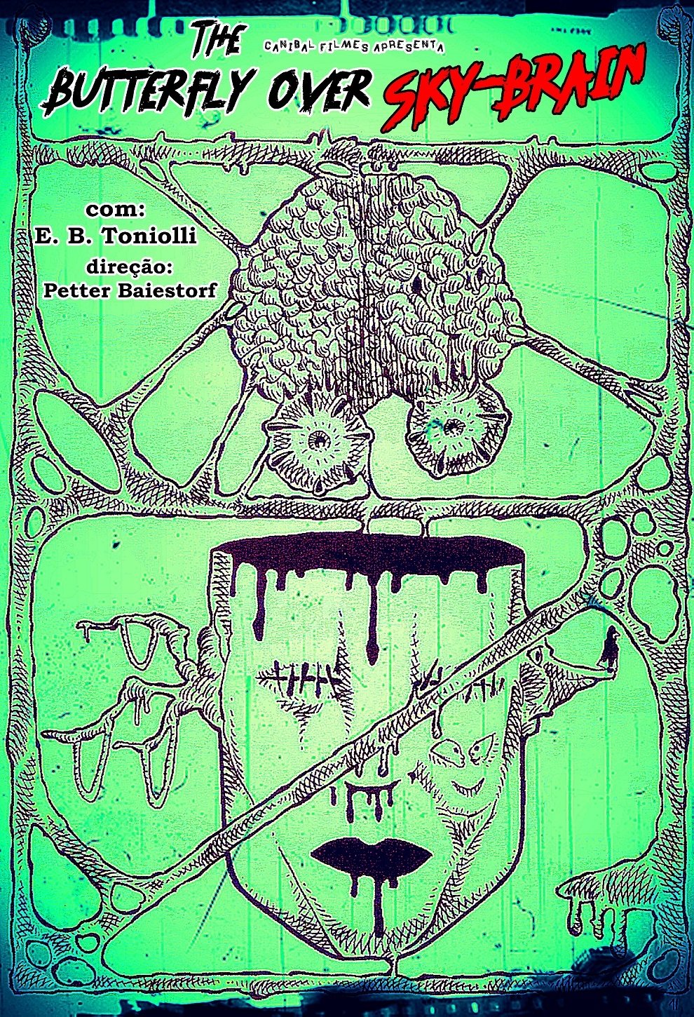 The Butterfly Over Sky-Brain poster