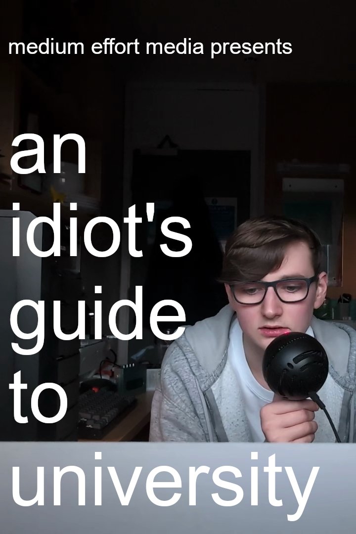 An Idiot's Guide to University poster
