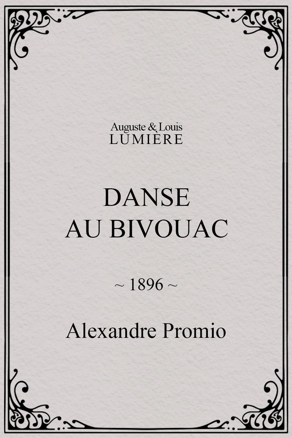 Danse au bivouac poster