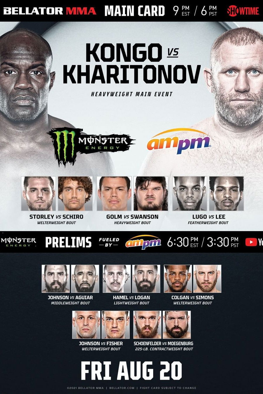 Bellator 265: Kongo vs. Kharitonov poster