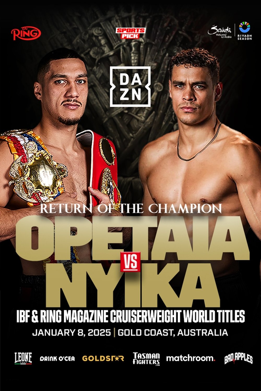Jai Opetaia vs. David Nyika poster