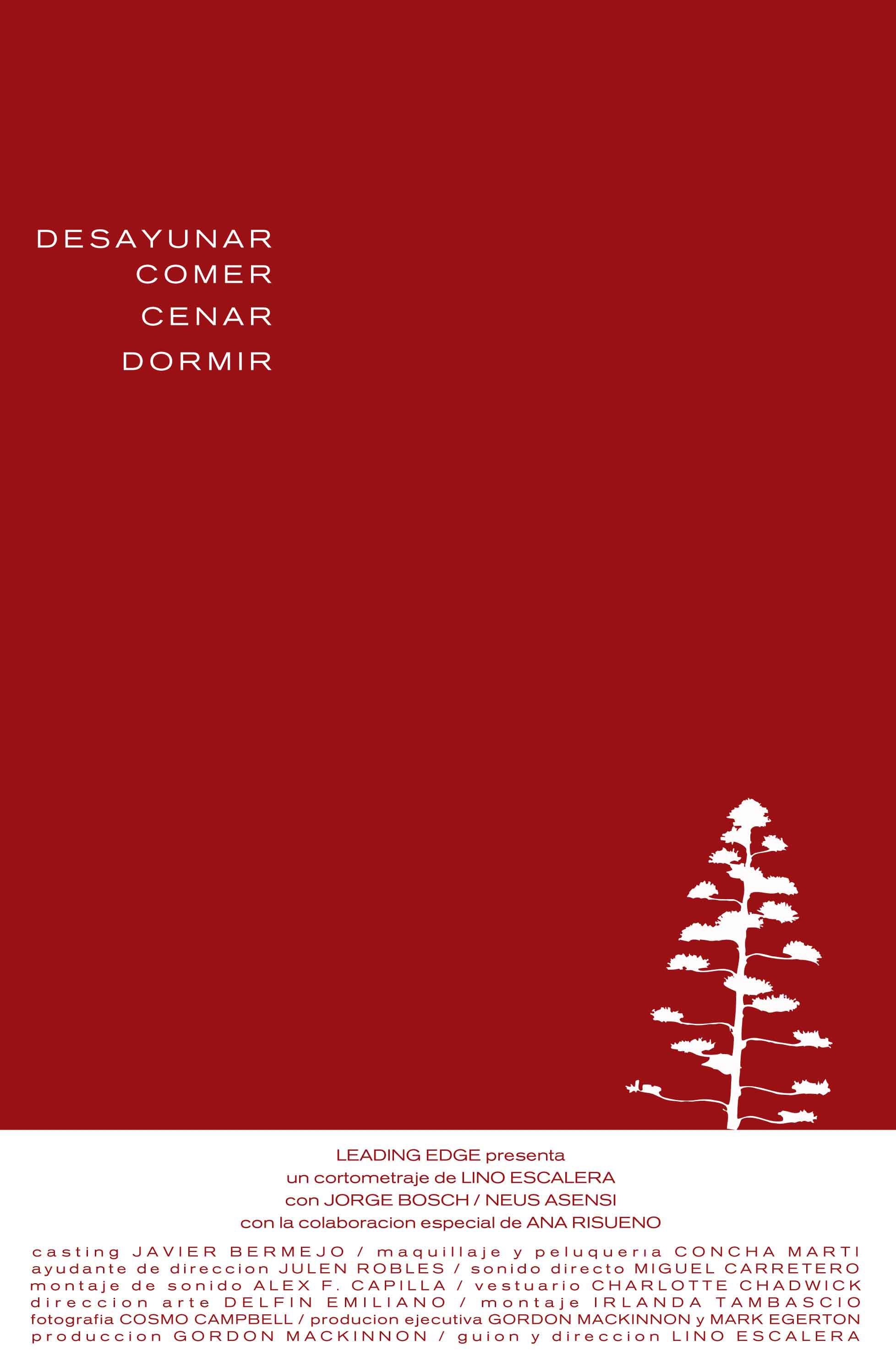 Breakfast, lunch, dinner, bed poster