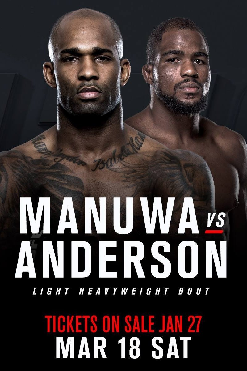 UFC Fight Night 107: Manuwa vs. Anderson poster