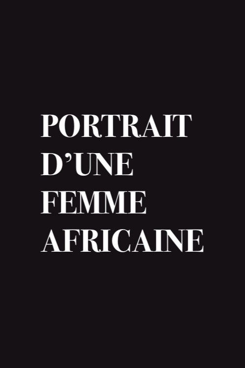 Portrait of an African Woman poster