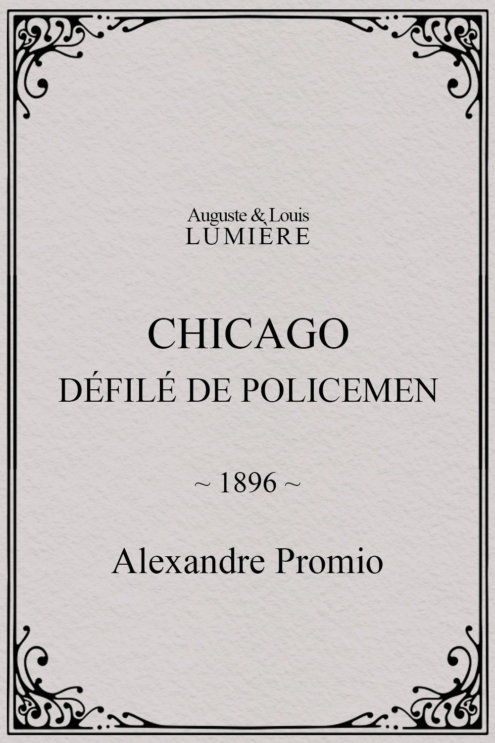 Chicago Police Parade poster