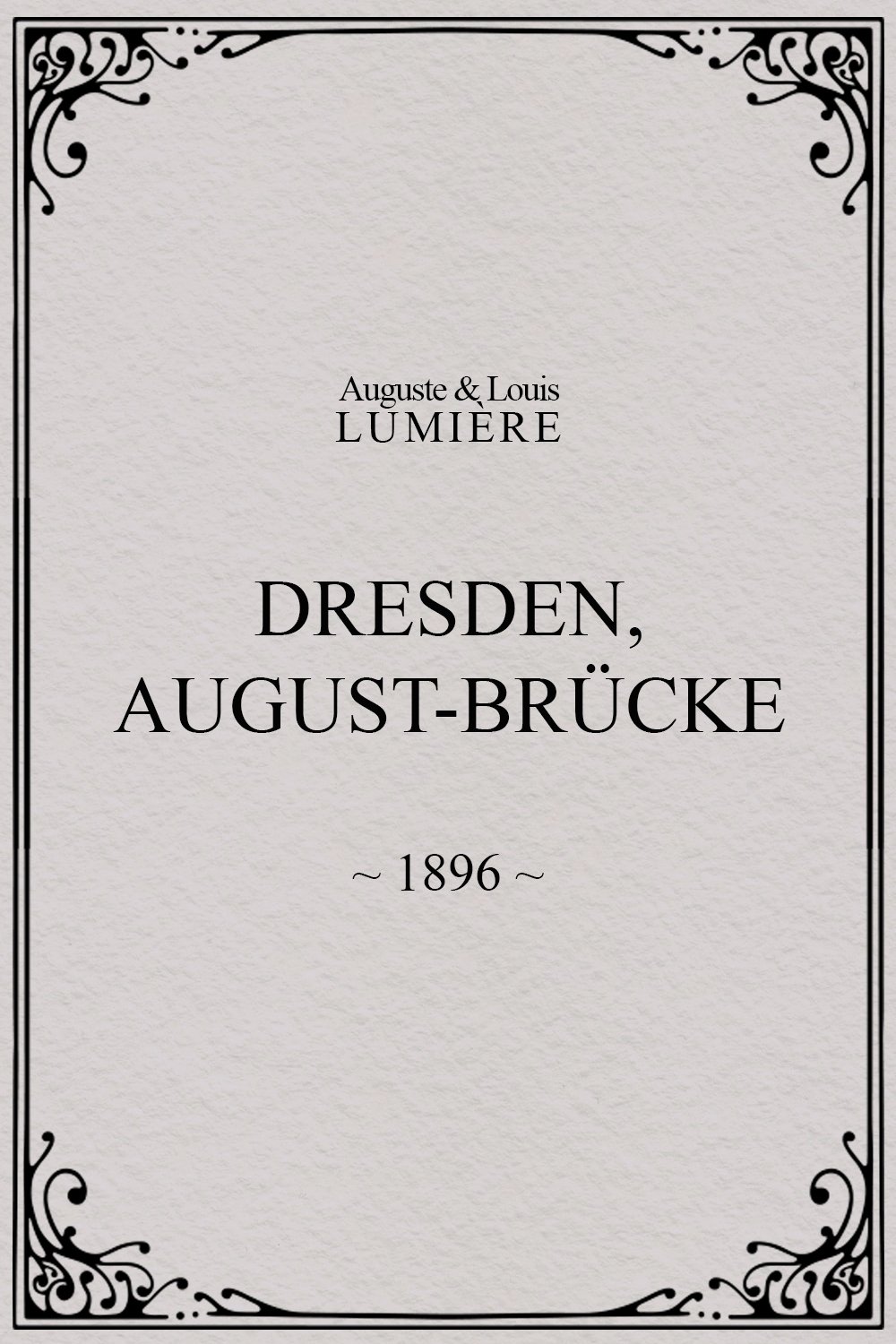 Dresden, August-Brücke poster