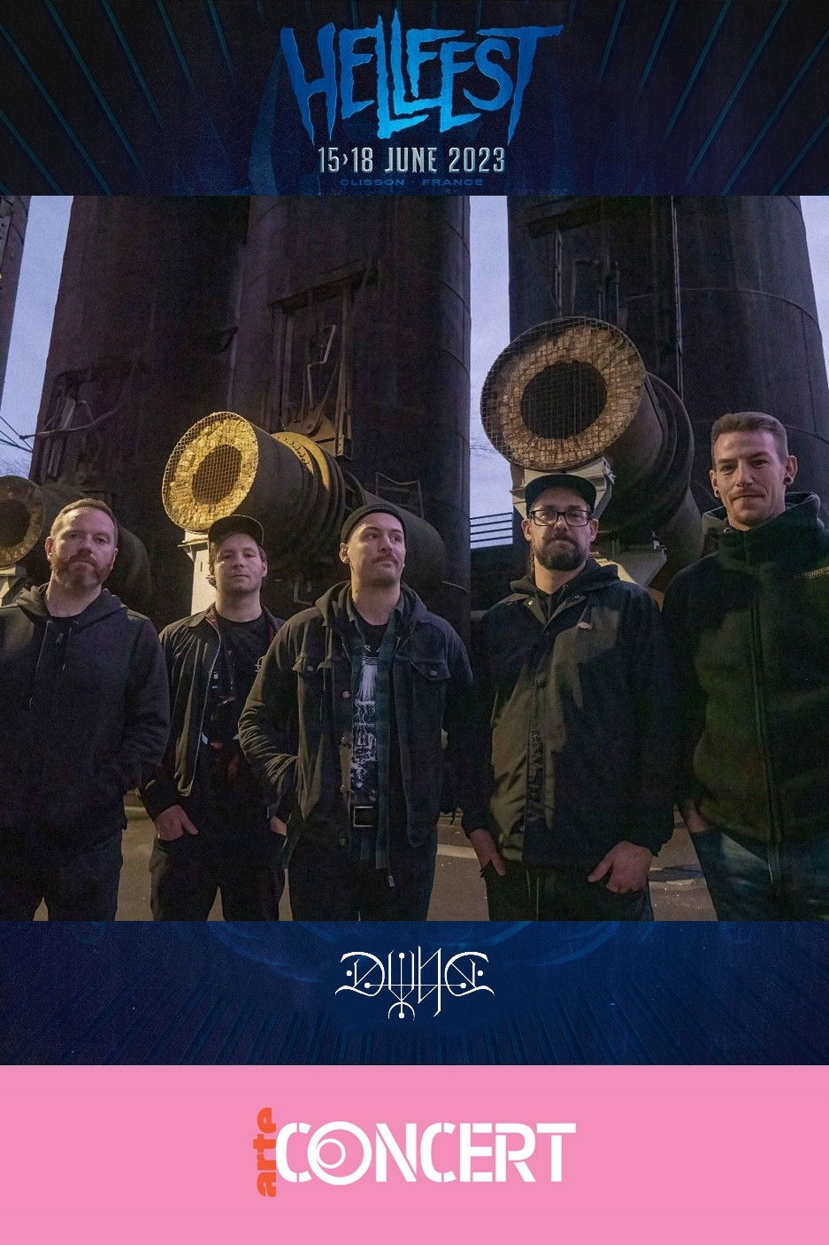 DVNE - Hellfest 2023 poster