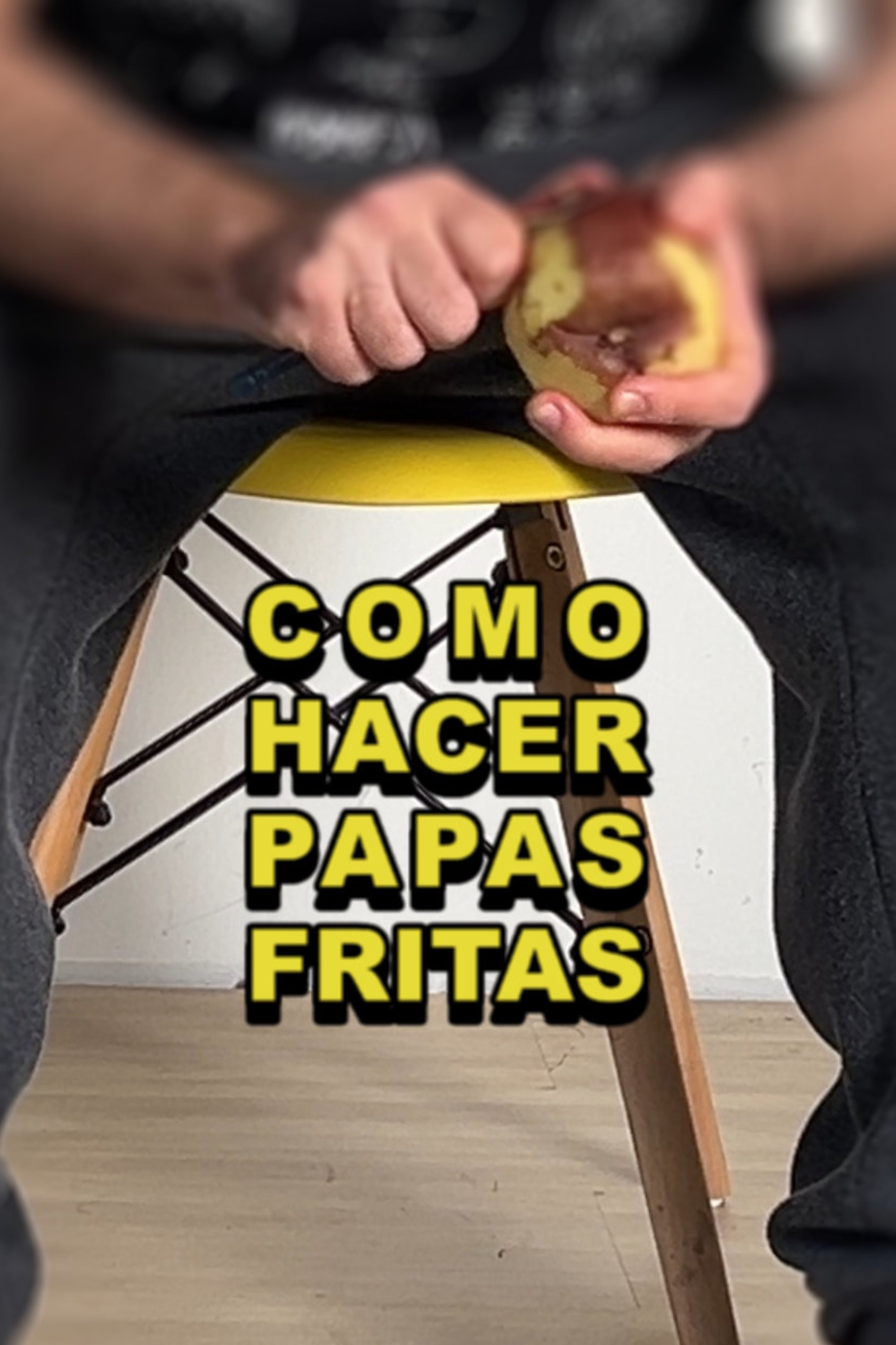 How to make french fries poster