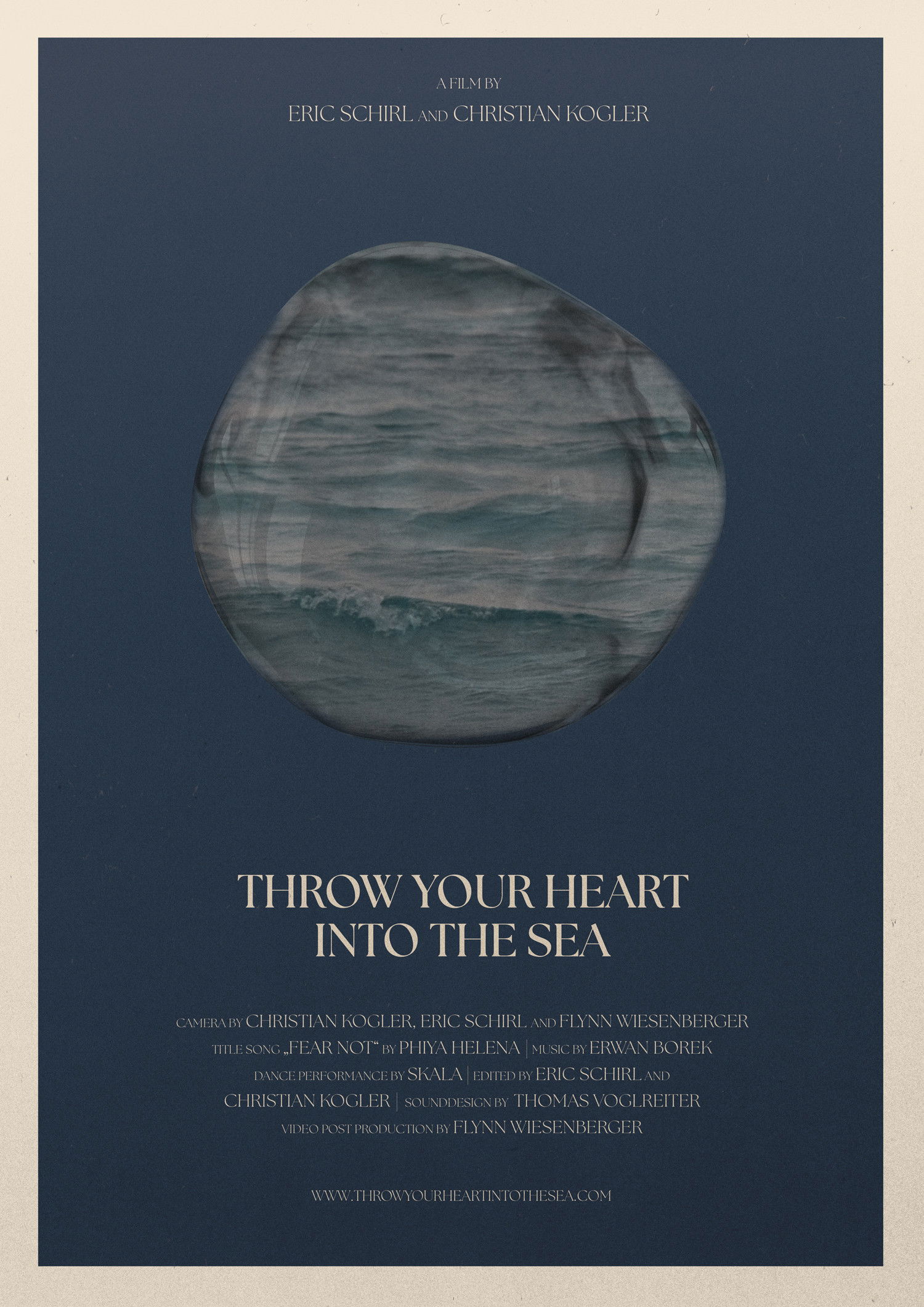 Wirf dein Herz ins Meer poster