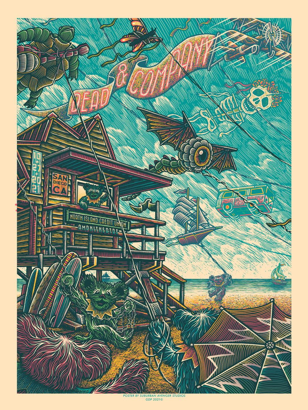 Dead & Company: 2021.10.27 - North Island Credit Union Amphitheatre - Chula Vista, CA poster