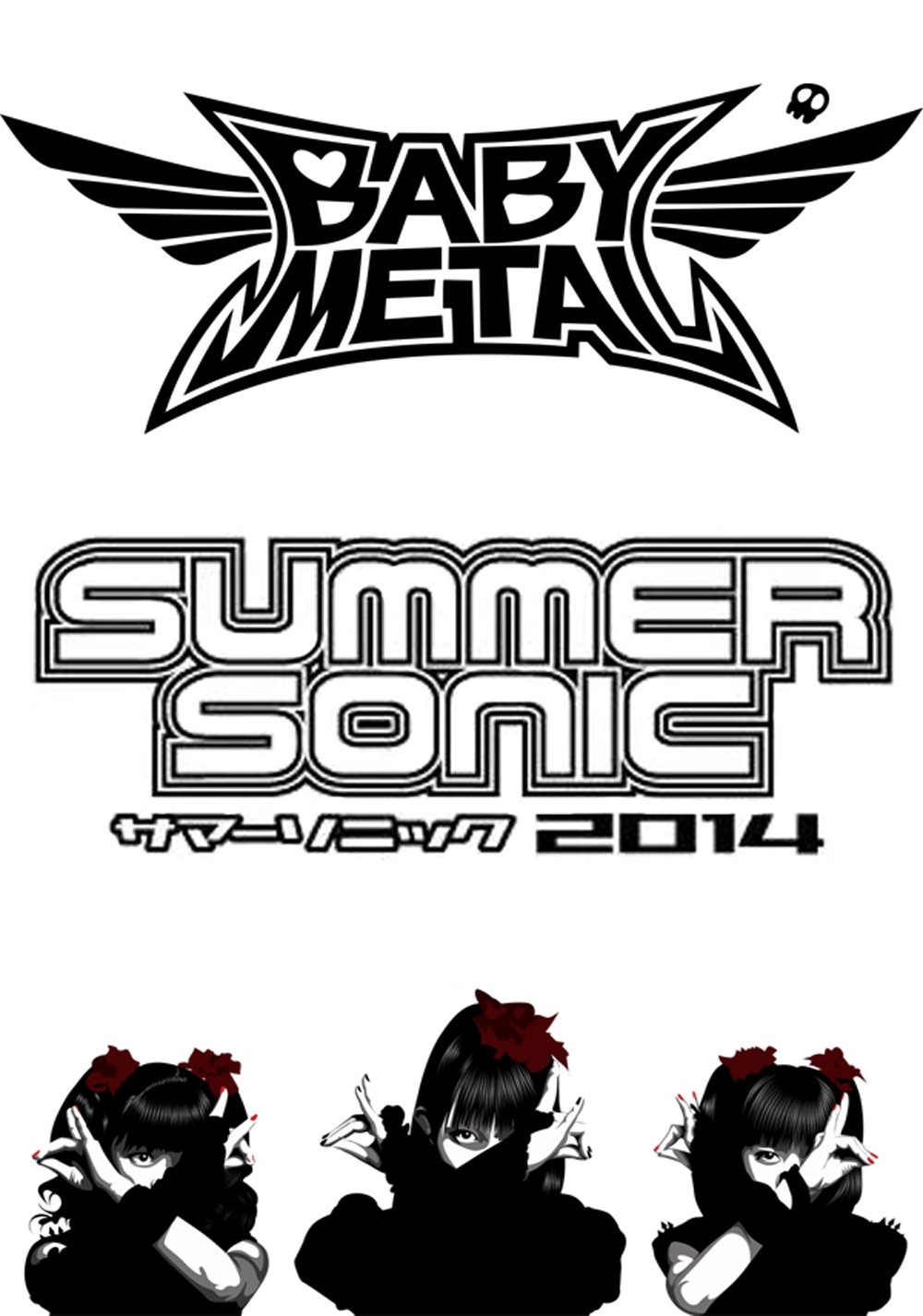 BABYMETAL - Live at Summer Sonic 2014 poster