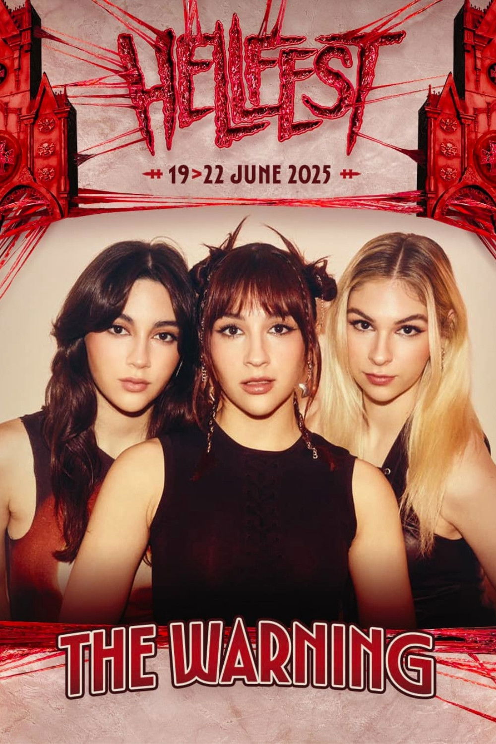 The Warning - Hellfest 2025 poster