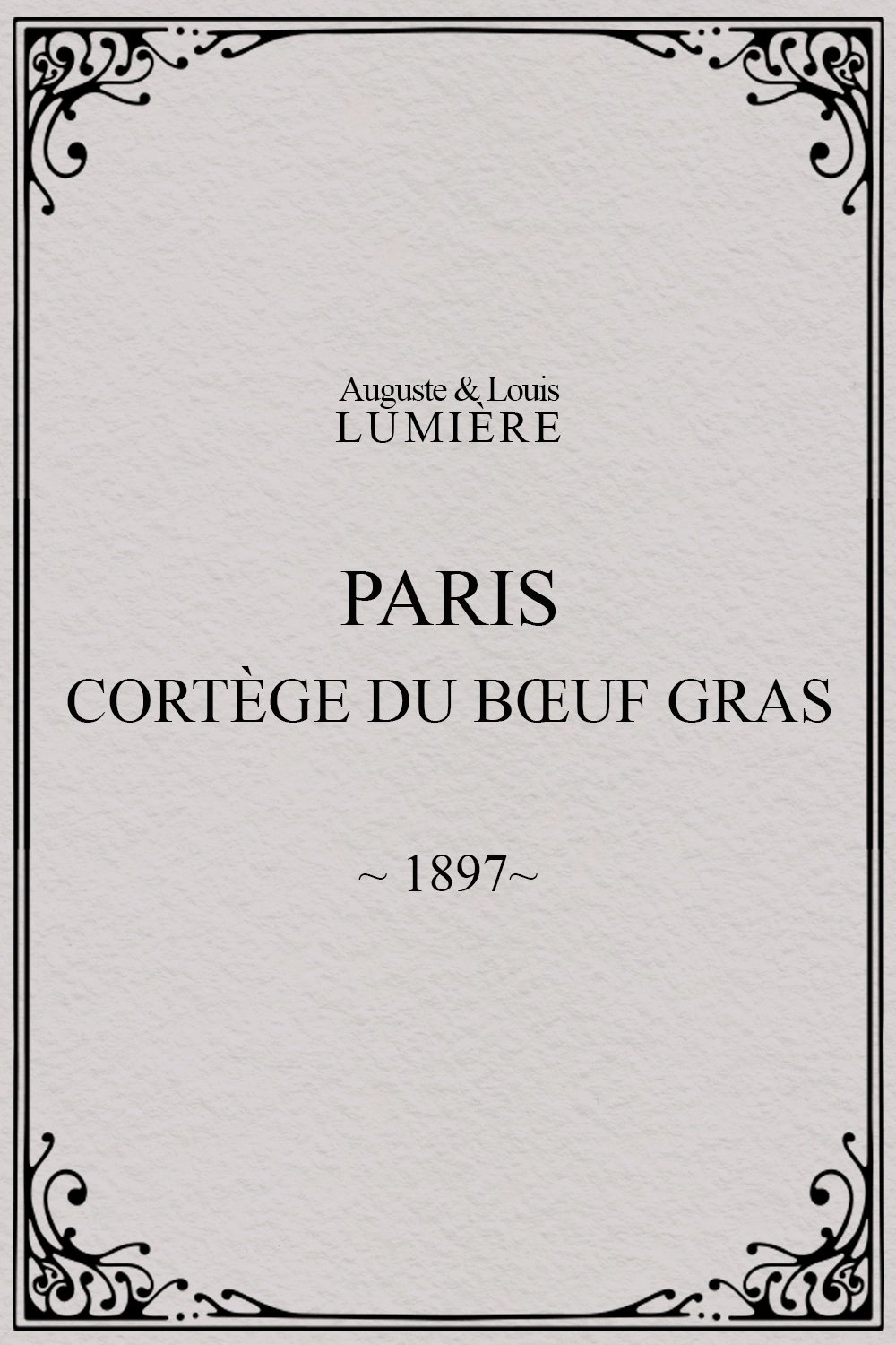 Paris, cortège du bœuf gras (char du prince du carnaval) poster
