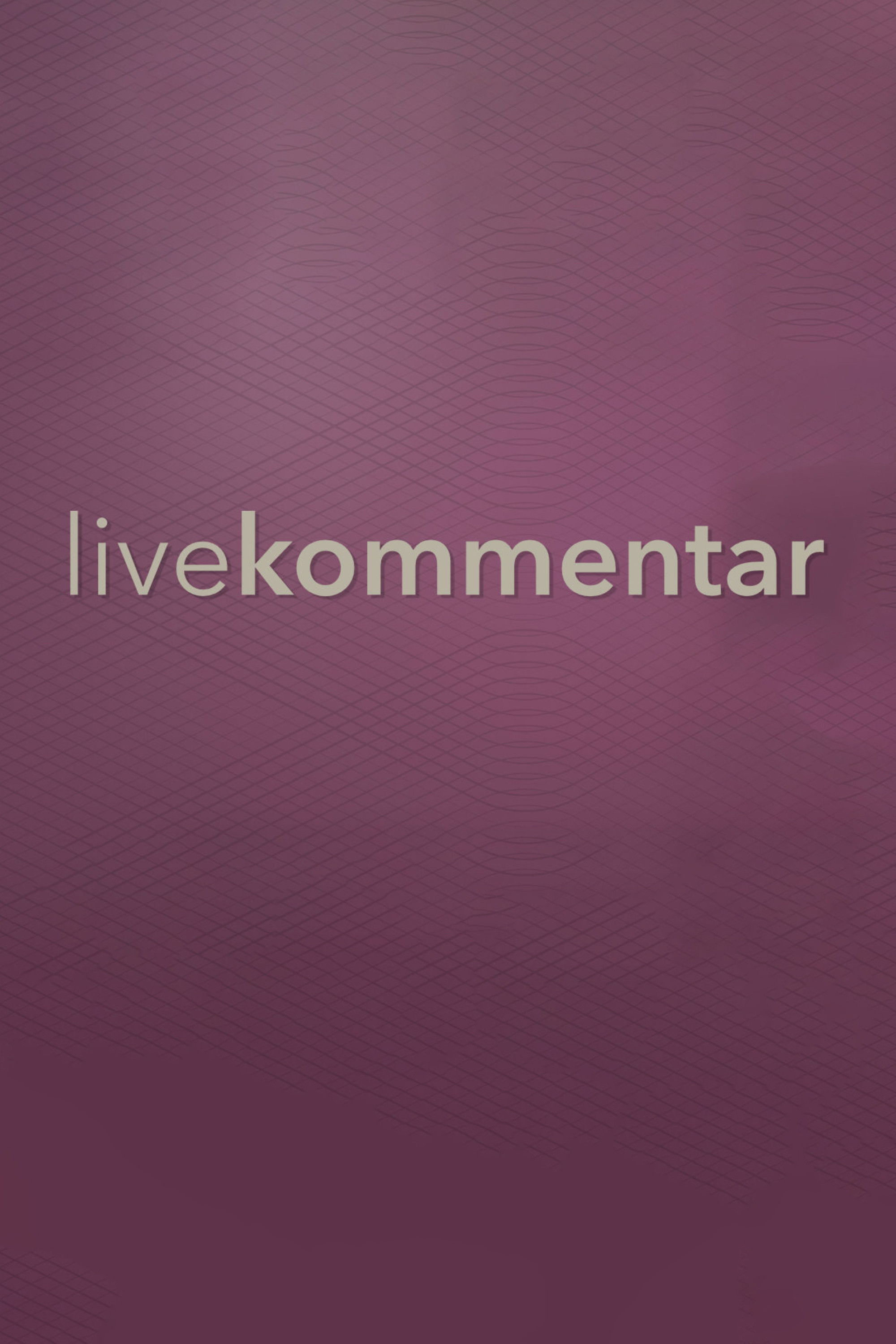Livekommentar poster