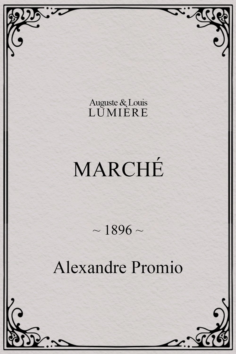Marché poster