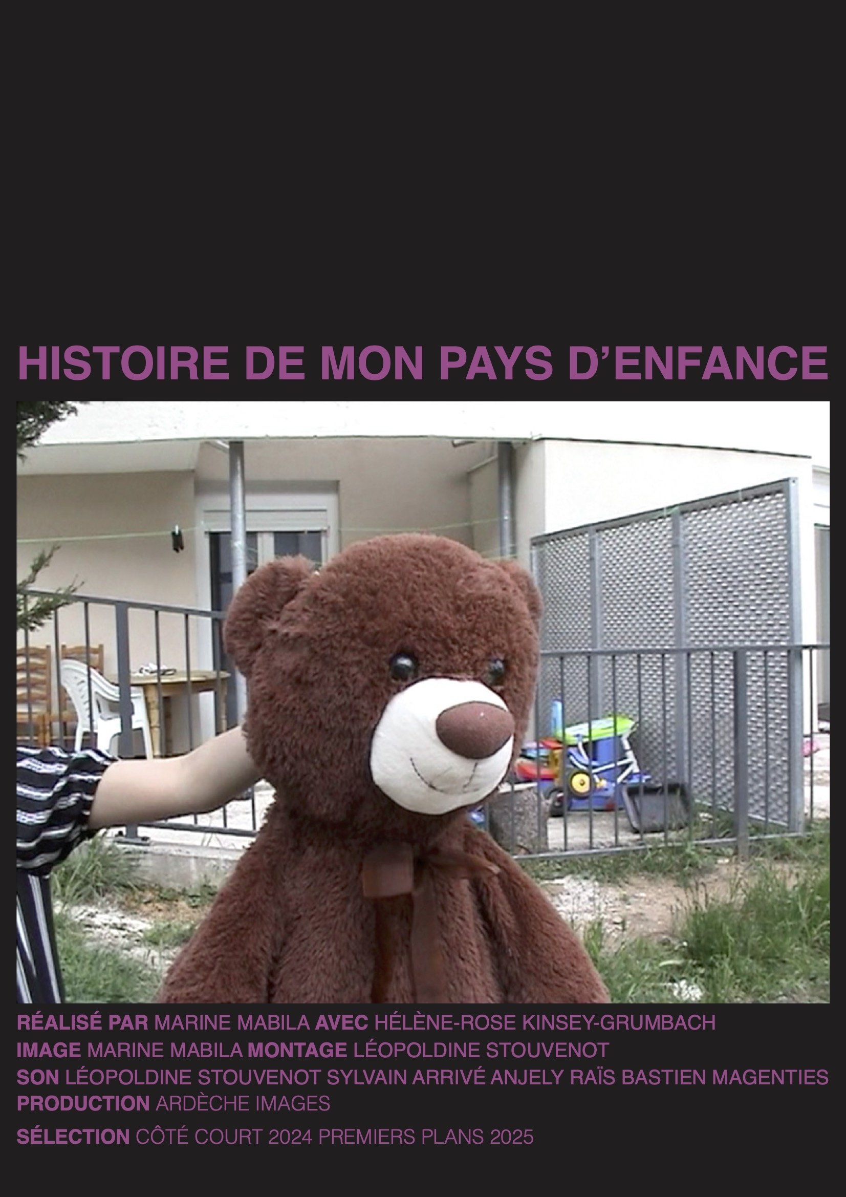 Histoire de mon pays d'enfance poster