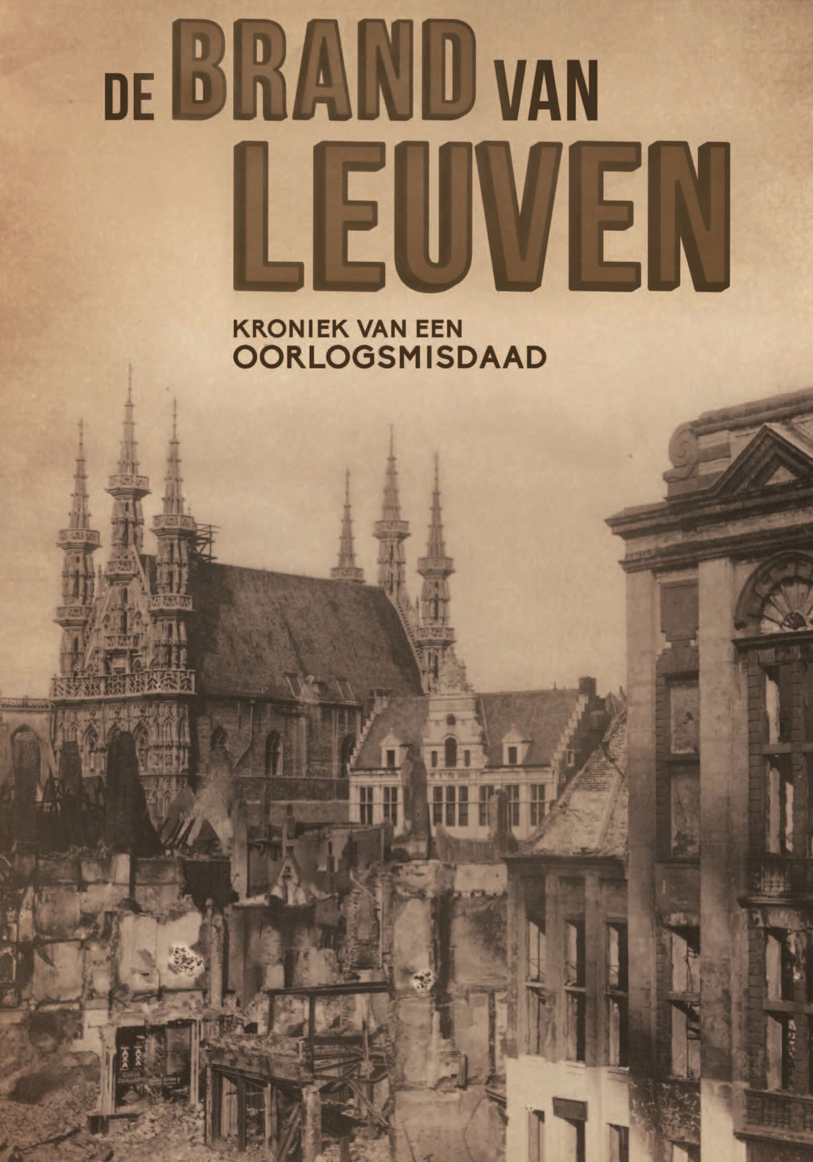 De brand van Leuven poster