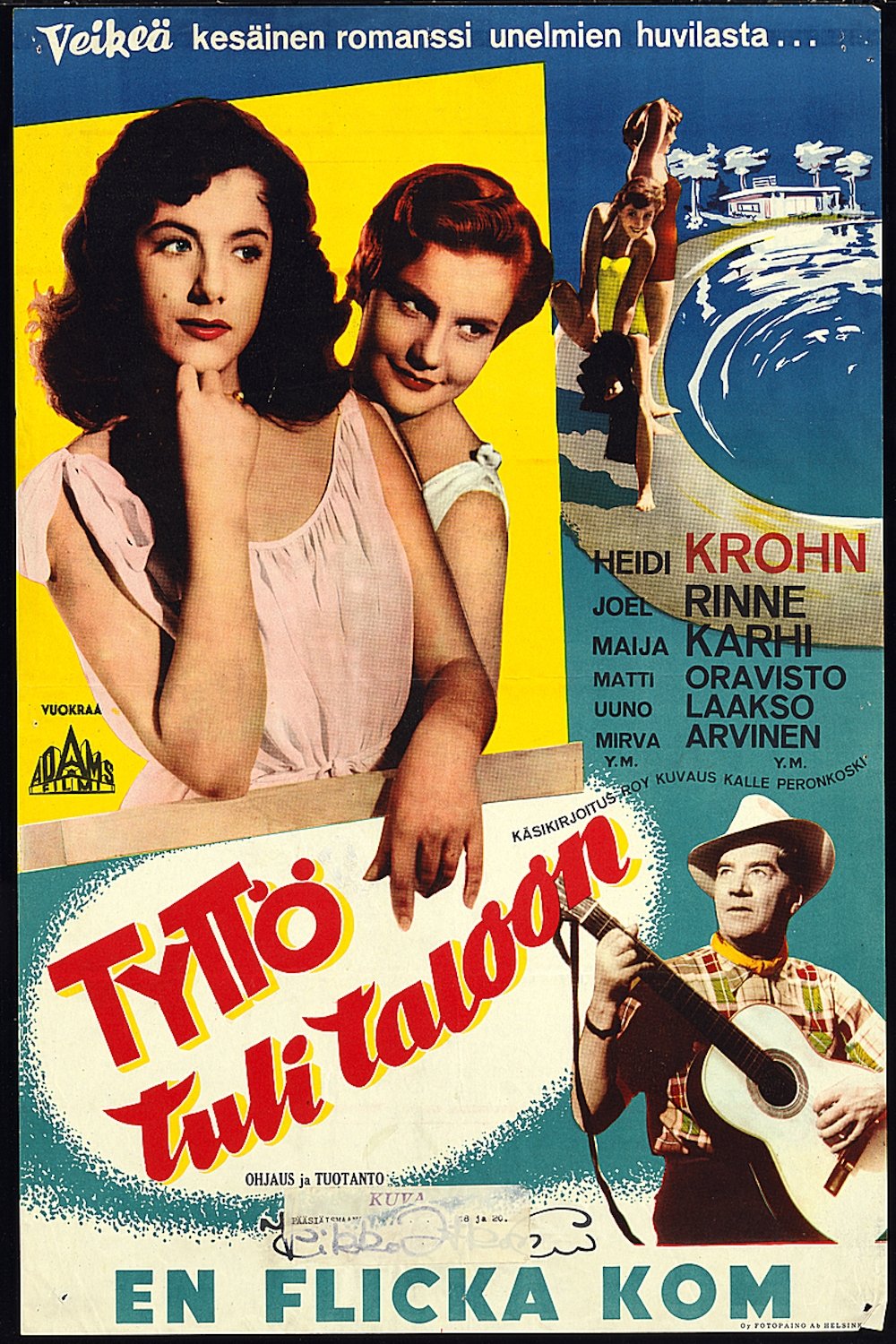 Tyttö tuli taloon poster