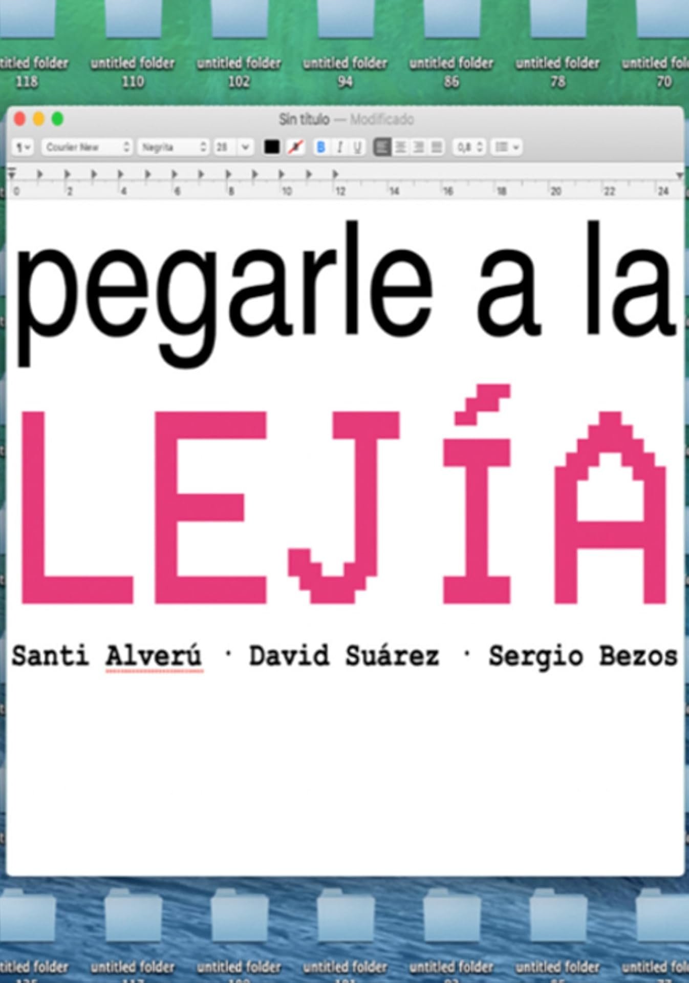 Pegarle a la lejía poster