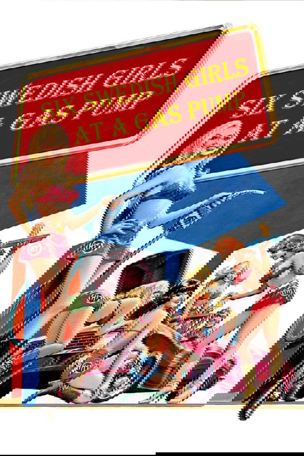 Six Swedish Girls at a Pump poster