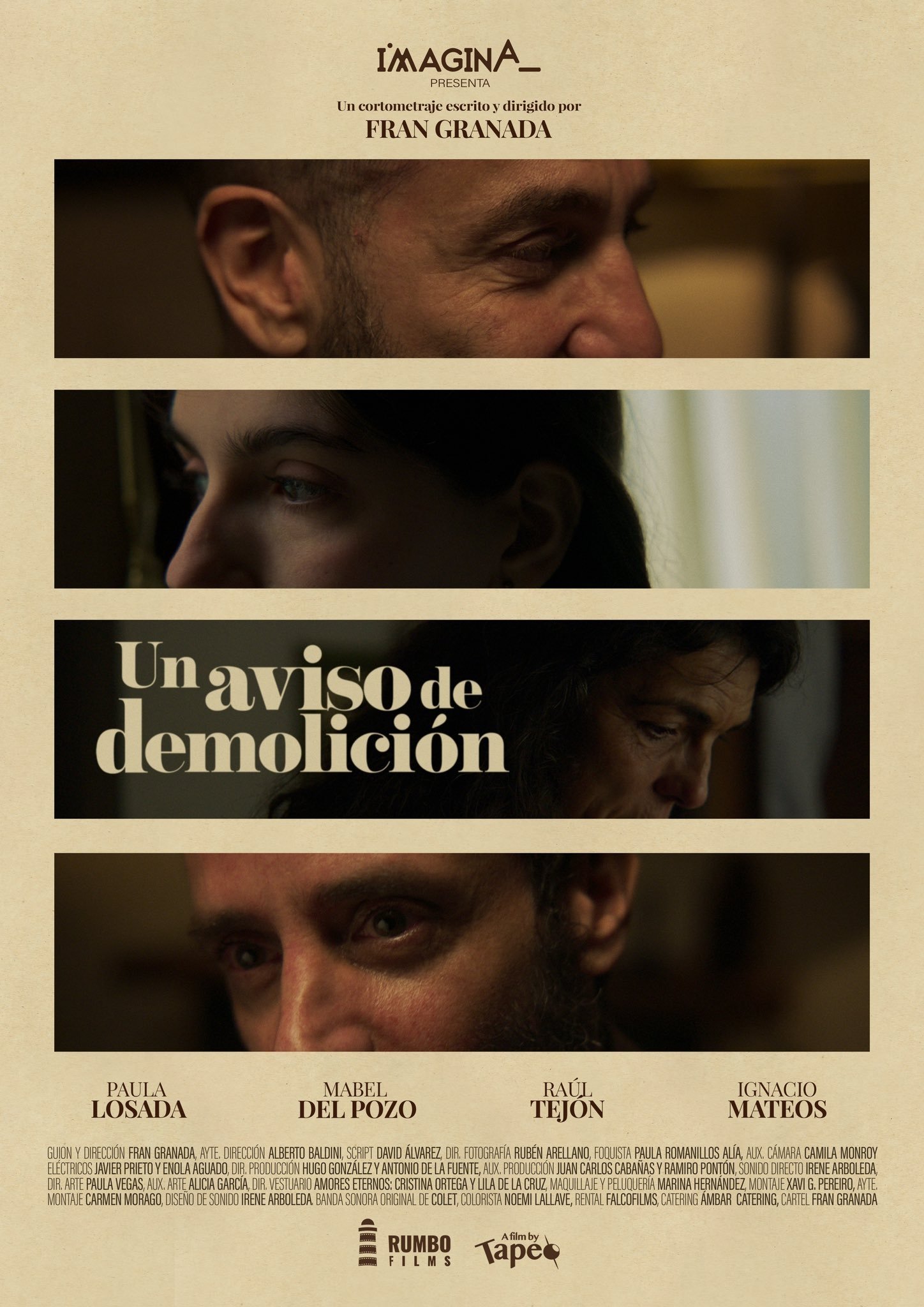 Un aviso de demolición poster
