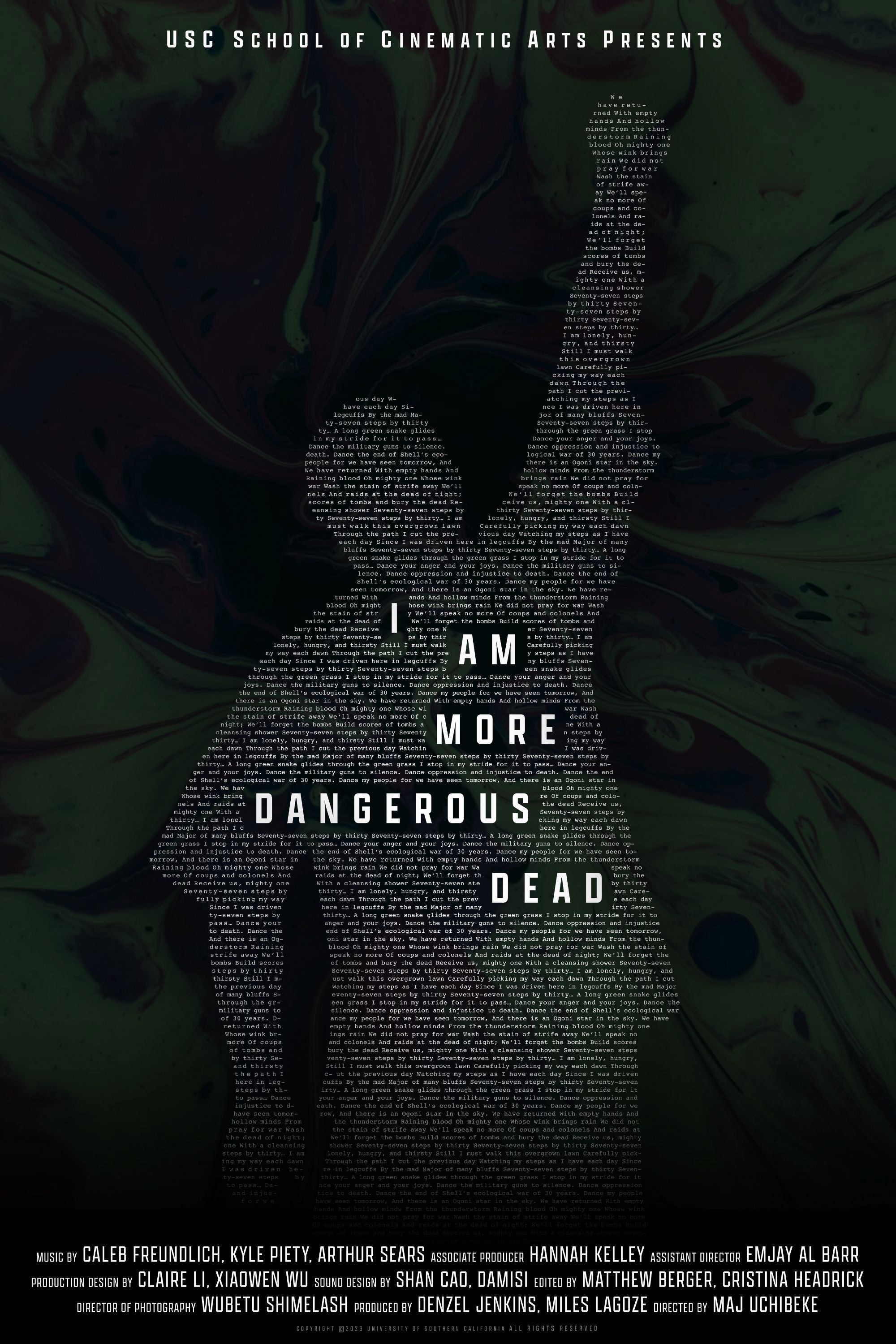 I Am More Dangerous Dead poster