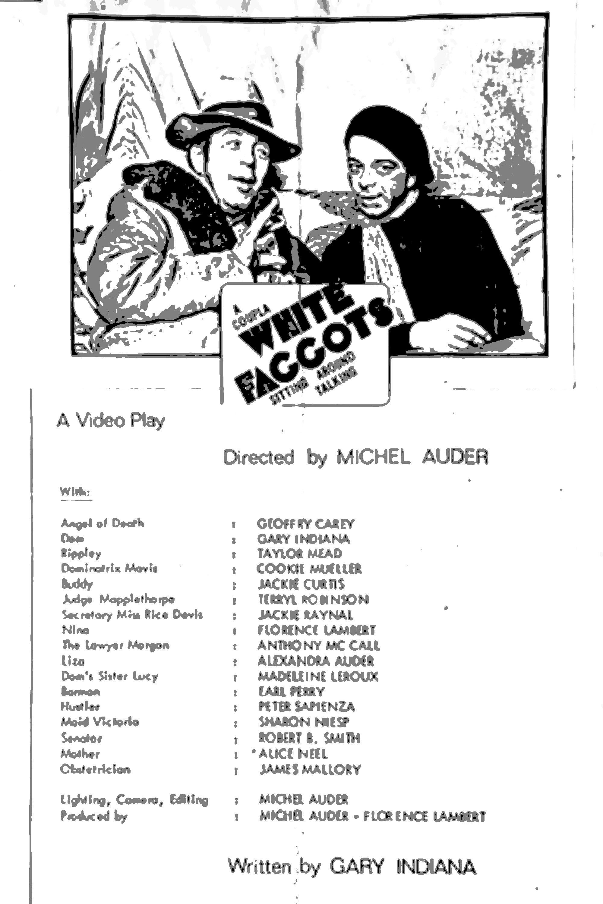 Coupla White Faggots Sitting Around Talking poster