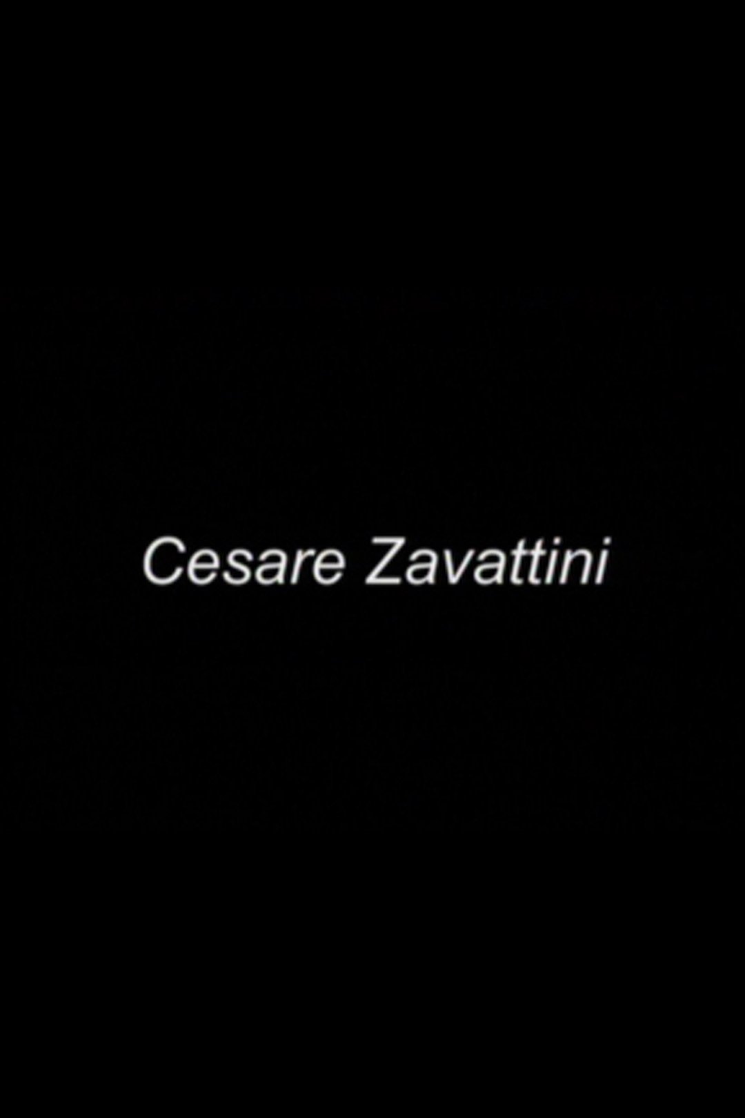 Cesare Zavattini poster