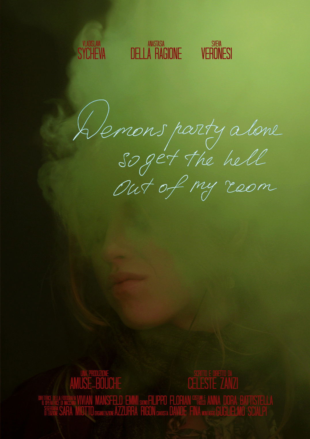 Demons party alone so get the hell out of my room poster