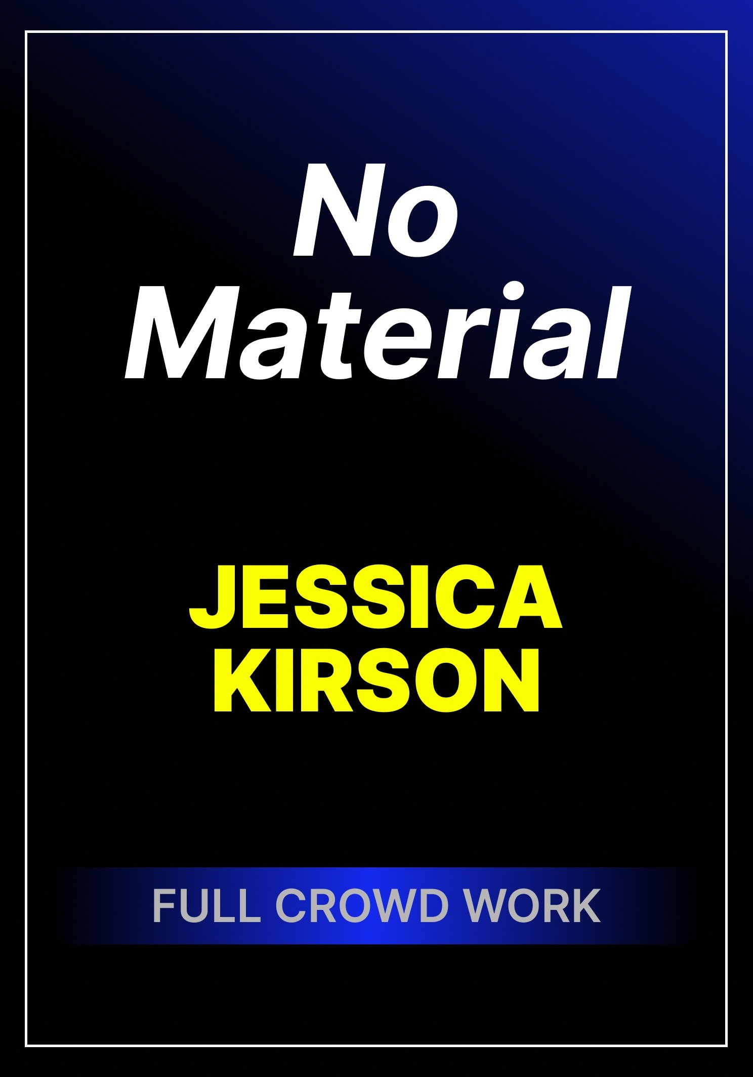 No Material poster