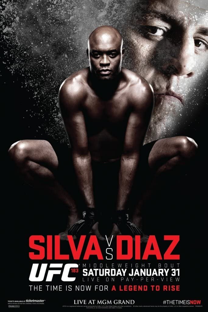 UFC 183: Silva vs. Diaz poster