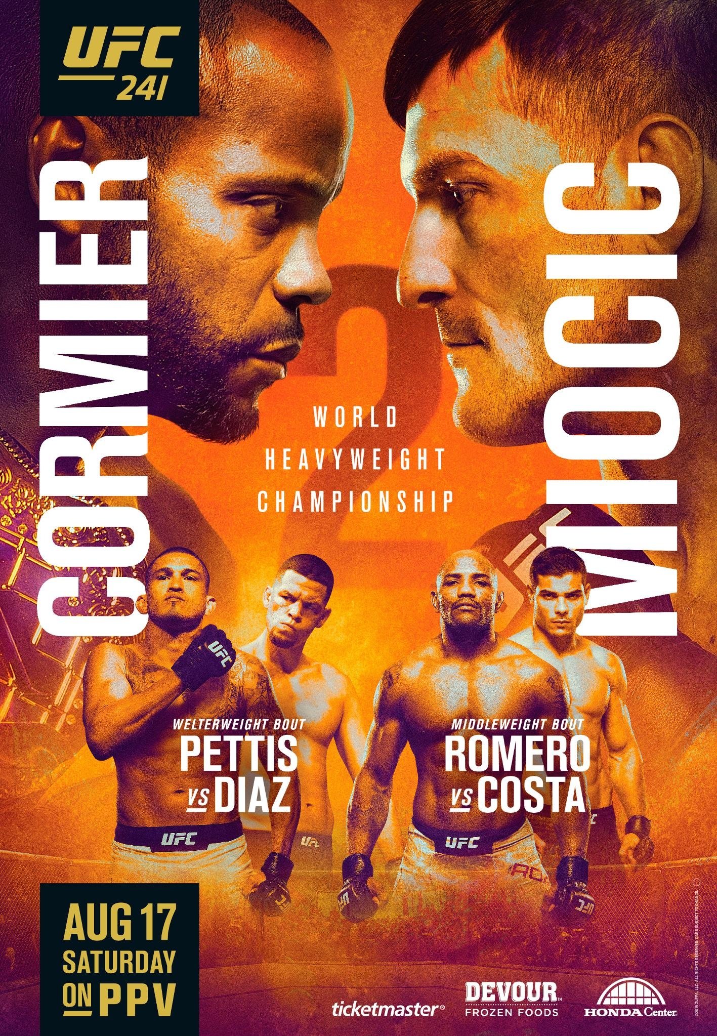 UFC 241: Cormier vs. Miocic 2 poster