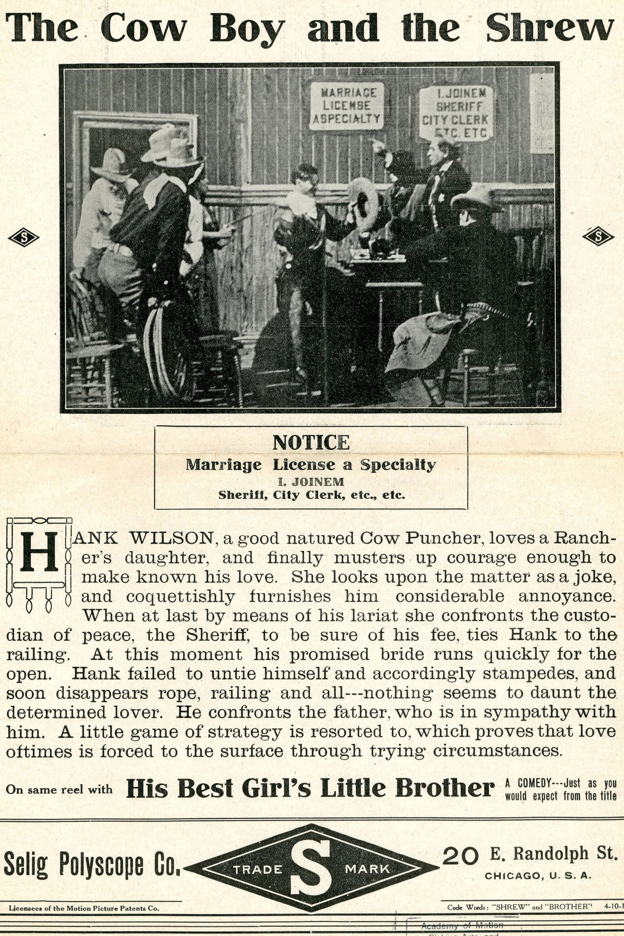 The Cowboy and the Shrew poster