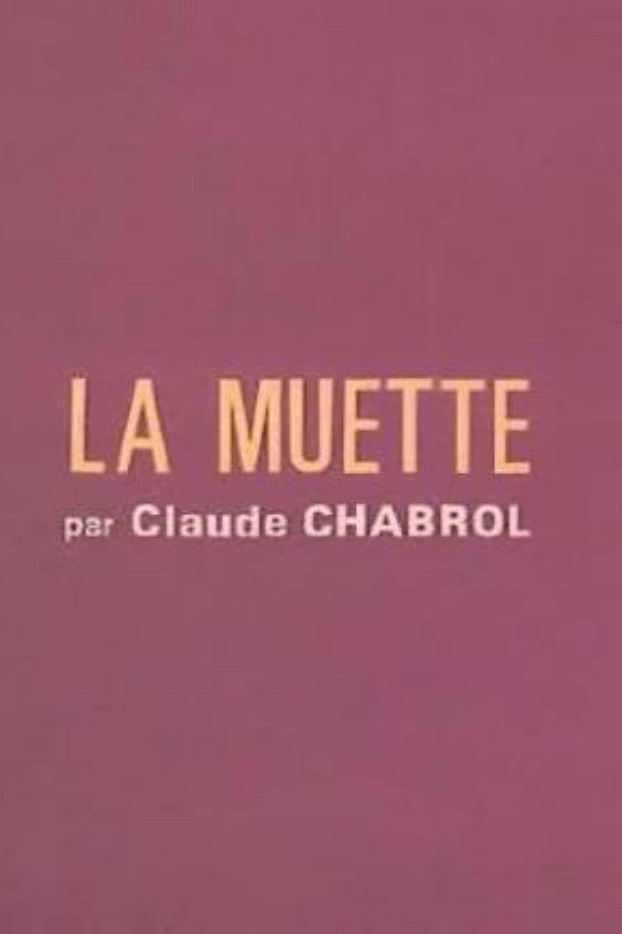 La Muette poster