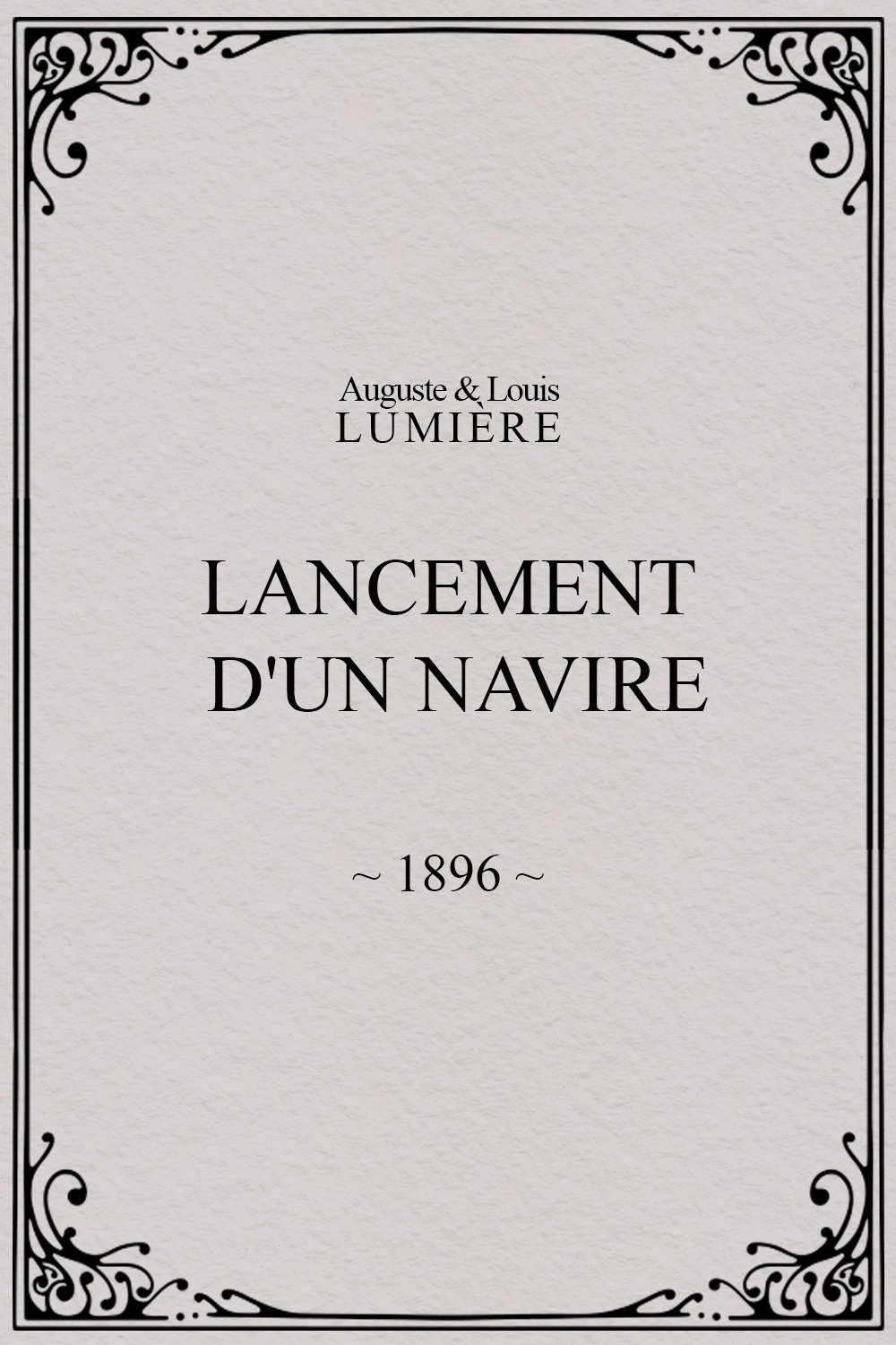 Lancement d'un navire poster