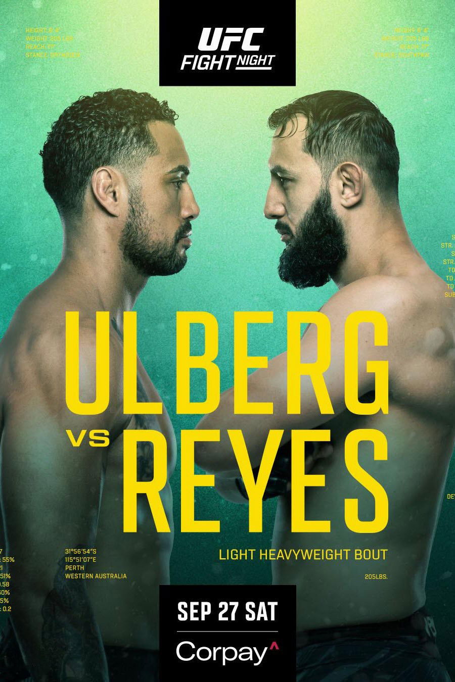 UFC Fight Night 260: Ulberg vs. Reyes poster