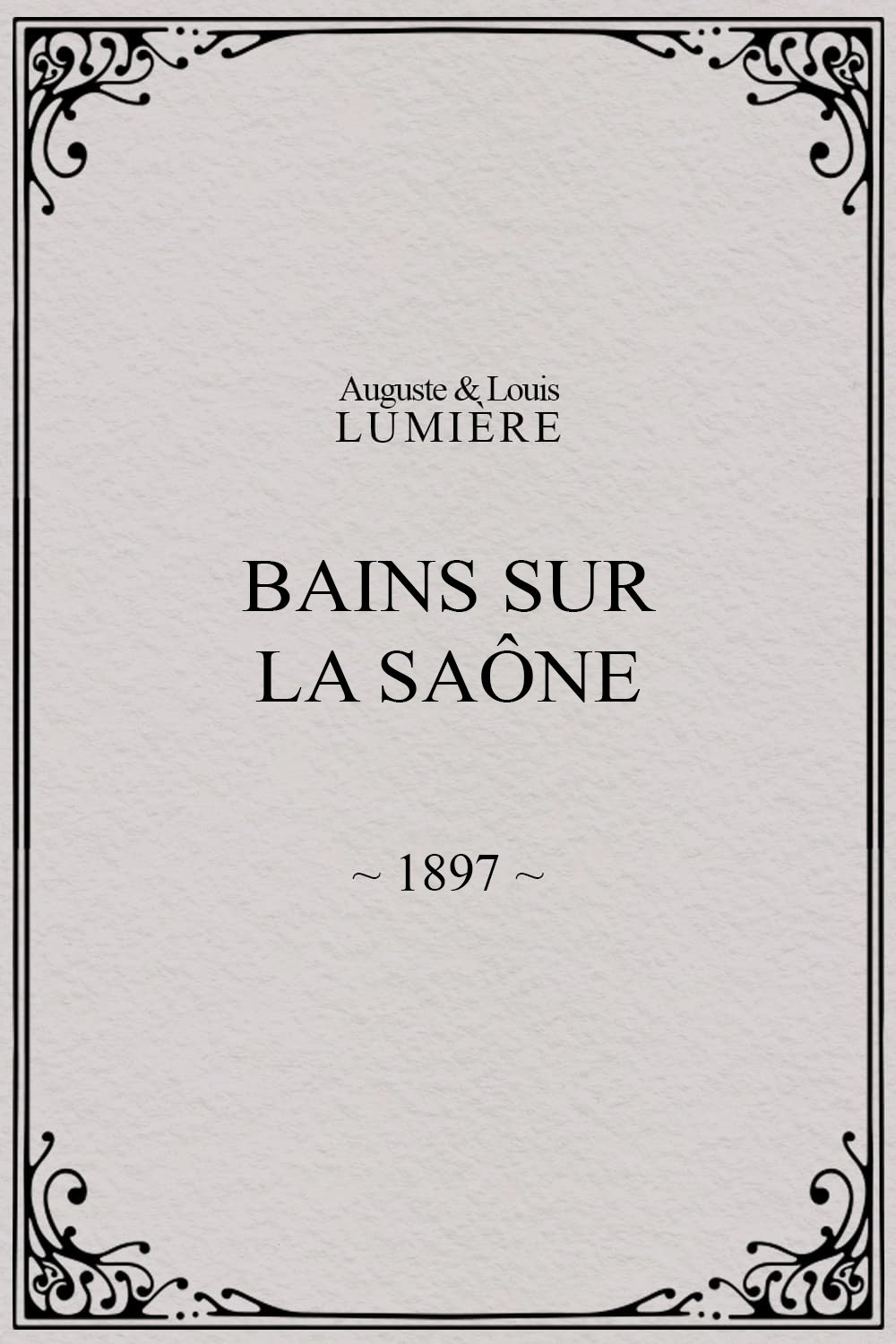 Bains sur la Saône poster