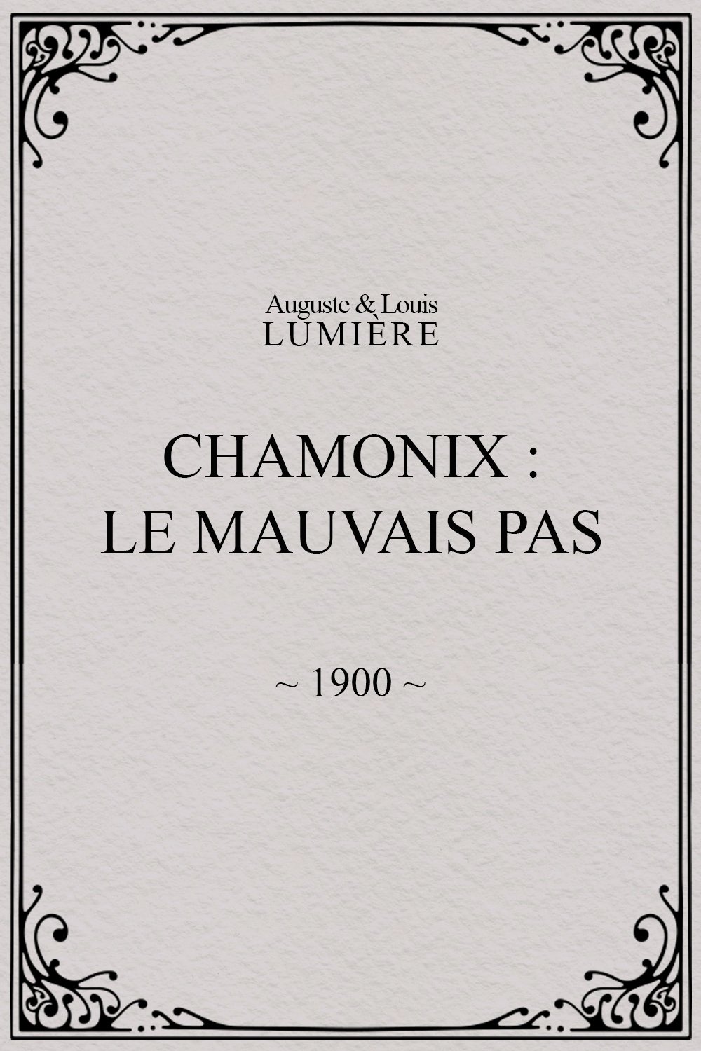 Chamonix: Le mauvais pas poster